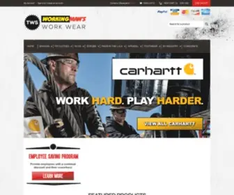 Workingmanstore.com(America's Online Source For What It Wears To Work) Screenshot