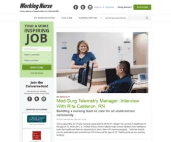 Workingnurse.com(RN Jobs) Screenshot