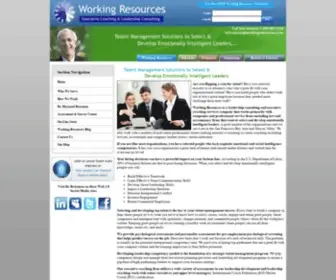 Workingresources.com(Dr. maynard brusman) Screenshot