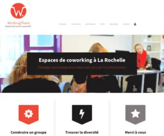 Workingshare.org(Coworking La Rochelle) Screenshot