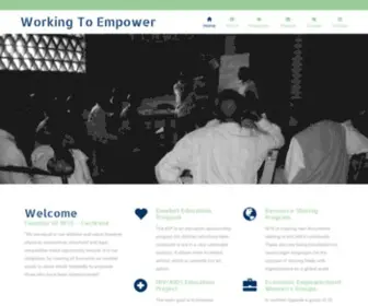 Workingtoempower.org(Working To Empower) Screenshot