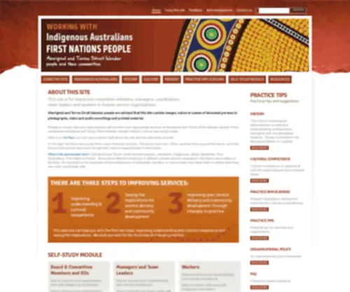 Workingwithindigenousaustralians.info(Working with Indigenous Australians) Screenshot