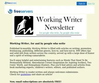 Workingwriter1.com(WORKING WRITER For people who write) Screenshot