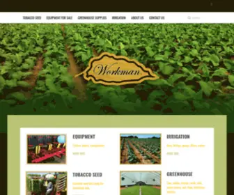 Workmantobacco.com(Workman Tobacco Seed is a leader and major supplier of quality burley) Screenshot