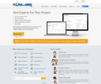 Worknhire.com(Hire Freelancers in India & Find Freelance Jobs Online) Screenshot