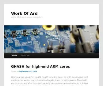 Workofard.com(Work Of Ard) Screenshot