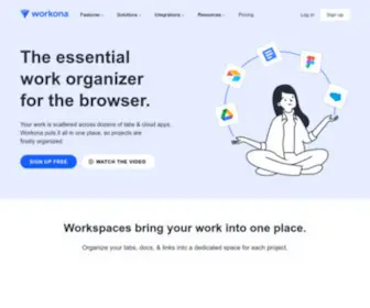 Workona.com(The work organizer for the browser) Screenshot