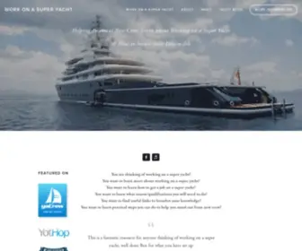 Workonasuperyacht.co.uk(Work on a super yacht) Screenshot