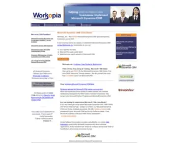 Workopia.com(Microsoft Dynamics CRM & CRM Online FREE 30 Day Trial) Screenshot