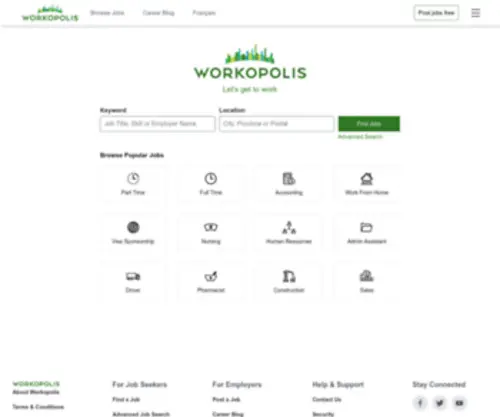 Workopolis.com(Your next job or career) Screenshot