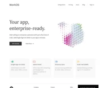 Workos.com(Developer APIs / SDKs for enterprise) Screenshot