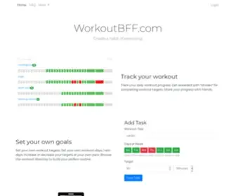 Workoutbff.com(Create a habit of exercising) Screenshot