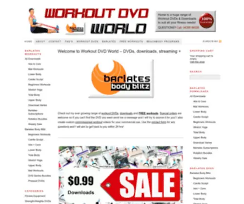 WorkoutDVDworld.com.au(WorkoutDVDworld) Screenshot