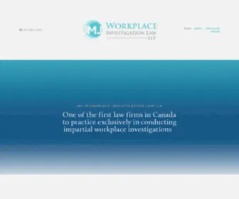 Workplace-Investigation.ca(JMJ Workplace Investigation Law LLP) Screenshot