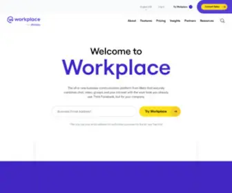 Workplace.com(Facebook workplace) Screenshot