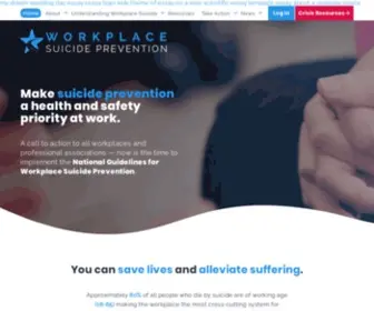 Workplacesuicideprevention.com(Make suicide prevention a health and safety priority at work) Screenshot