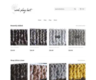 Workplayknit.com(Work Play Knit Designs & Fibers) Screenshot