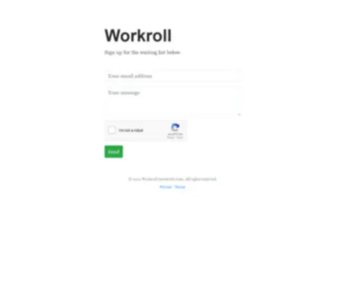 Workroll.com(Workroll) Screenshot