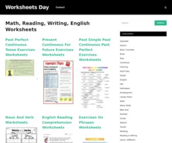 Worksheetsday.com(Math, Reading, Writing, English Worksheets) Screenshot