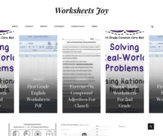 Worksheetsjoy.com(Doing Worksheet for Joy) Screenshot