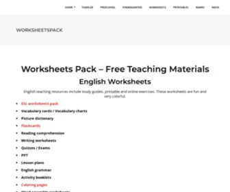 Worksheetspack.com(Printable and Online Worksheets Pack) Screenshot