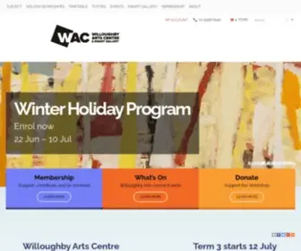 Workshoparts.org.au(Home page Workshop Arts Centre) Screenshot