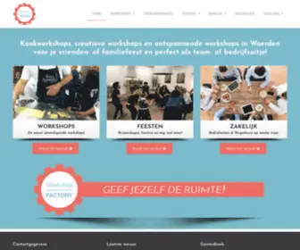 Workshopfactory.nu(Vrijgezellenfeest, teamuitje, verjaardag, babyshower) Screenshot