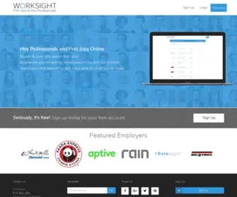 Worksight.co(Hire Professionals and Find Jobs Online) Screenshot