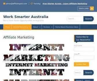 Worksmarteraustralia.com(Australian Home Based Business Ideas) Screenshot