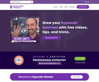 Worksmarthypnosis.com(Professional Hypnotherapy Training Online by Work Smart Hypnosis) Screenshot