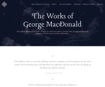 WorksofmaCDonald.com(The Works of George MacDonald) Screenshot