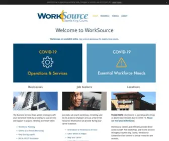Worksourceskc.org(WorkSource Seattle) Screenshot