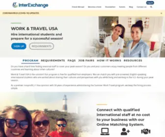 Worktravelusa.org(Host with Work & Travel USA) Screenshot