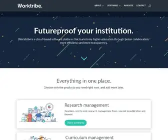 Worktribe.com(The ultimate platform for higher education teamwork) Screenshot