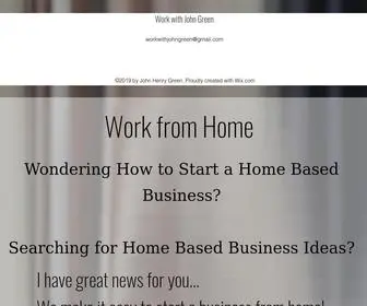 WorkwithJohngreen.com(Home Based Business) Screenshot