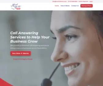 Workwithme.co.za(Professional Call Answering Service) Screenshot