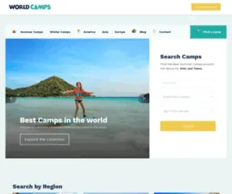 World-Camps.org(Find the Best Summer Camps and Winter Camps Worldwide) Screenshot