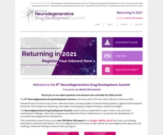 World-CNS.com(Neurodegenerative Drug Development Summit 2021) Screenshot