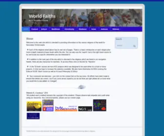 World-Faiths.com(Religion for schools) Screenshot