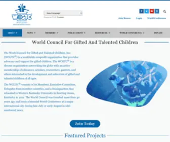 World-Gifted.org(About WCGTC) Screenshot