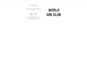 World-Gin-Club.com(Main Page) Screenshot