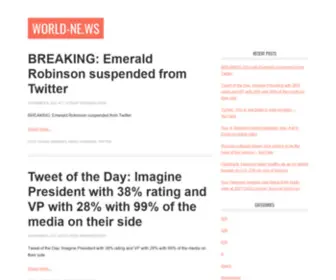 World-NE.ws(Breaking news around the world) Screenshot