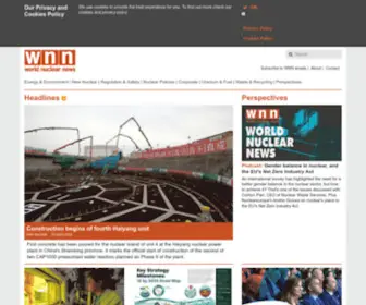 World-Nuclear-News.org(World Nuclear News) Screenshot