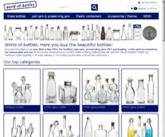 World-OF-Bottles.co.uk(Wholesaler of bottles) Screenshot