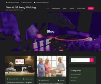 World-OF-Songwriting.com(World Of Song Writing) Screenshot