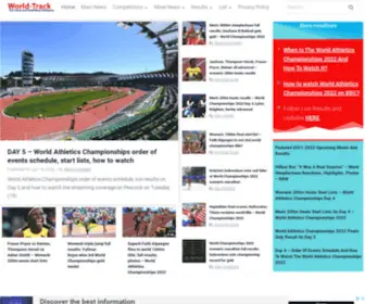 World-Track.org(The Track and Field News Resource. World) Screenshot