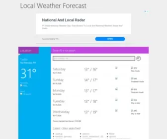 World-Weather-Forecast.com(Local Weather Forecast) Screenshot