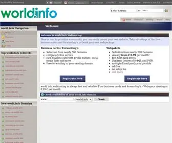 World.info(The World of Webhosting) Screenshot