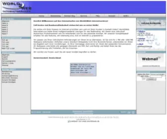 World2Web.de(World2Web Internetservices) Screenshot