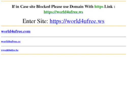 World4Ufree.pw(This domain may be for sale) Screenshot